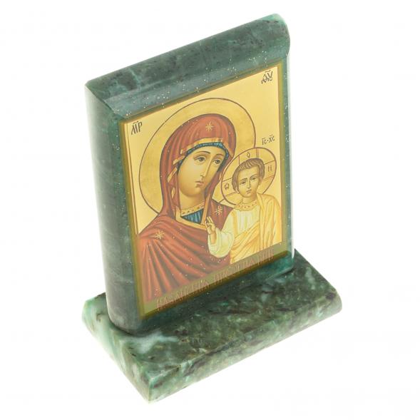 Икона &amp;quot;Казанская БМ&amp;quot; змеевик 8х4х9,5 см 123501