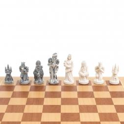 Шахматный ларец "Средневековье" доска бук 43,5х43,5 см