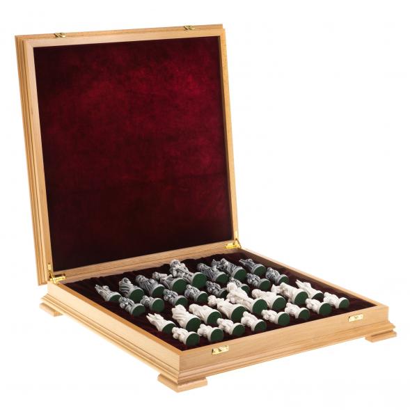 Шахматный ларец &amp;quot;Средневековье&amp;quot; доска бук 43,5х43,5 см 123763