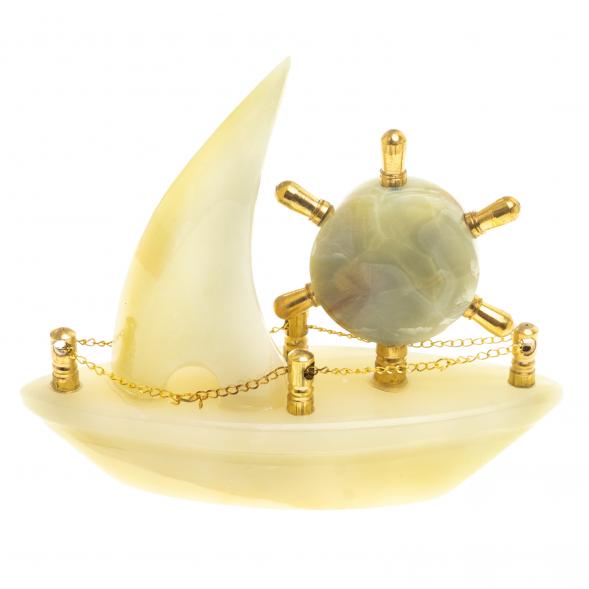 Часы «Яхта» из камня оникс (5) 123952