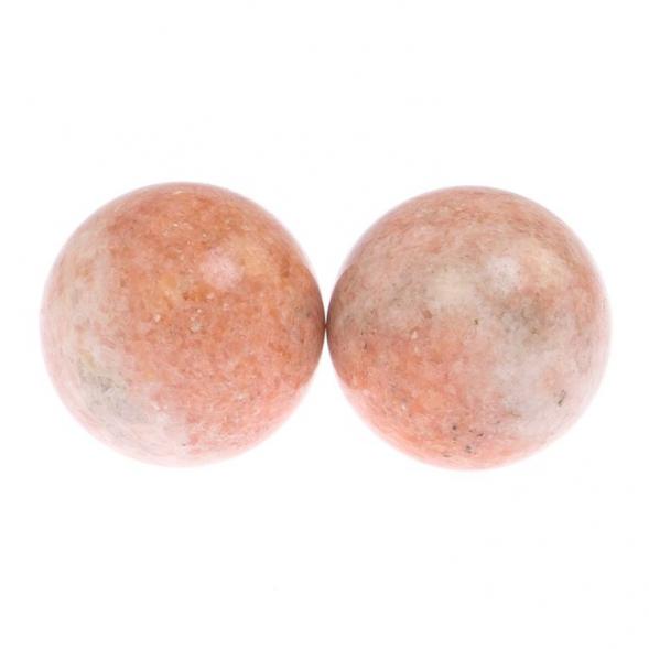 Шары для массажа 4,5 см 2 шт из розового мрамора 125178