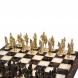Шахматы &amp;quot;Русские&amp;quot; из бронзы доска 40х40 см камень обсидиан оникс 125495