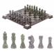 Шахматы с гравировкой &amp;quot;Турнирные&amp;quot; доска 36х36 см серый мрамор, змеевик 125958