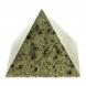 Пирамида 7,5х7,5х6,5 см камень змеевик 113788