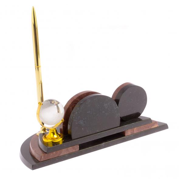 Настольный мини-набор &amp;quot;Глобус&amp;quot; для бумаг лемезит 126026