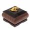 Шкатулка из лемезита квадратная с ящерицей 7х7х6 см