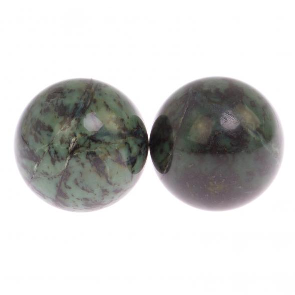 Нефритовые шары для массажа 4 см 2 шт 125180