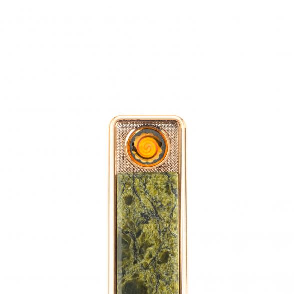 USB зажигалка из змеевика с проводом для зарядки 121262