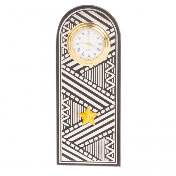 Часы &amp;quot;Погон генерал&amp;quot; цвет серебро камень змеевик овал 113530