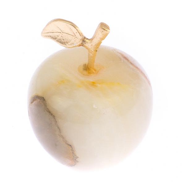 Яблоко камень оникс белый 3,2х4 см (1,25) 125644