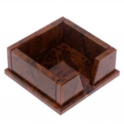 Лоток для бумаг &amp;quot;Кубарик&amp;quot; из коричневого обсидиана