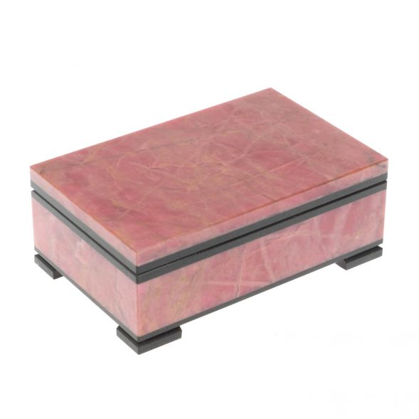 Шкатулка из родонита 10,5х6,5х4 см 128876