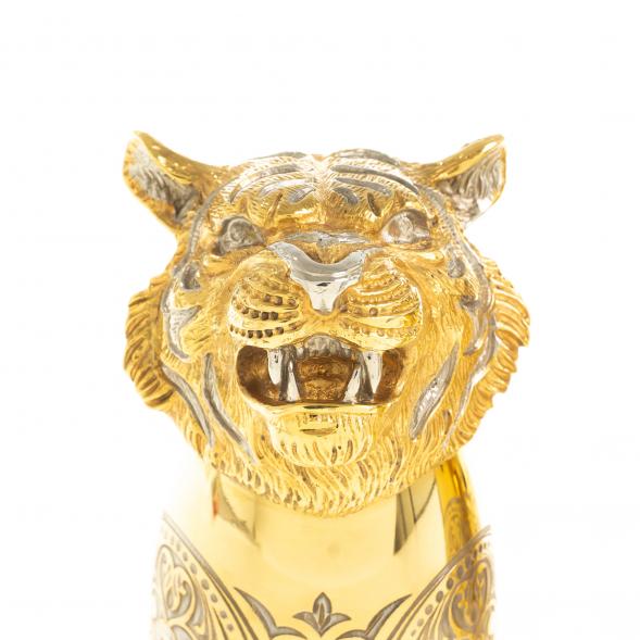 Подарочный набор стопки перевертыши &amp;quot;Тигр&amp;quot; 6 шт бронза Златоуст 122951