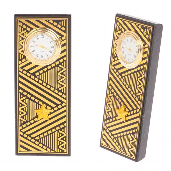 Часы &amp;quot;Погон генерал&amp;quot; цвет золото камень змеевик прямоугольные 113533