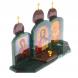 Икона &amp;quot;Триптих&amp;quot; камень змеевик, лемезит 33,5х9,5х24 см 124822