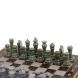 Шахматы с гравировкой &amp;quot;Турнирные&amp;quot; доска 36х36 см мрамор змеевик 126322