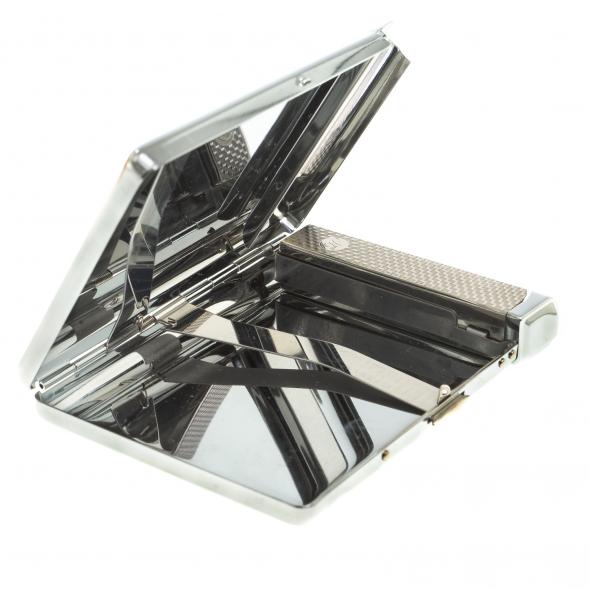 Портсигар на 20 сигарет с зажигалкой камень авантюрин 123412