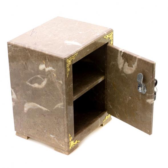 Сейф средний из коричневого мрамора 124372