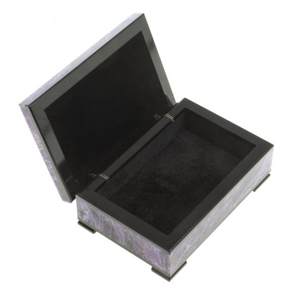 Шкатулка из чароита &amp;quot;Гармония&amp;quot; 10,5х7х4 см 123509