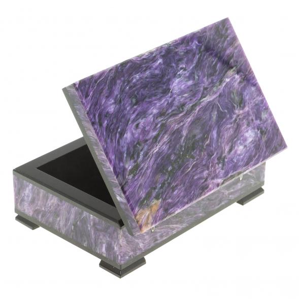 Шкатулка из чароита &amp;quot;Гармония&amp;quot; 10,5х7х4 см 123509