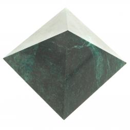 Пирамида 7х7х6 см камень змеевик