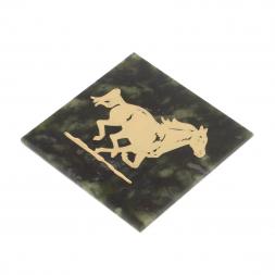 Магнит &amp;quot;Скачущая лошадь&amp;quot; из змеевика