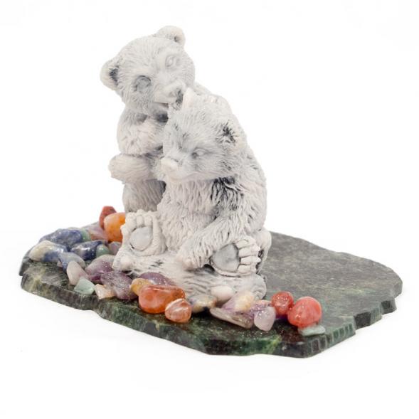 Сувенир из мрамолита &amp;quot;Медвежата&amp;quot; 116347
