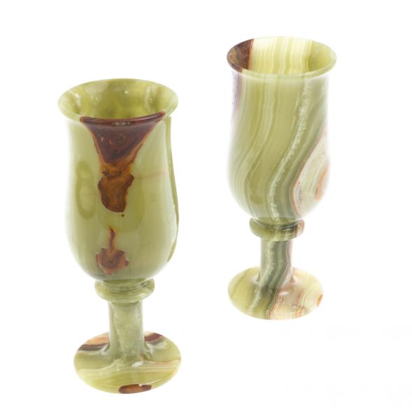 Набор бокалов 2 шт из оникса 7,5х19,5 см в коробке (3х8) 128032