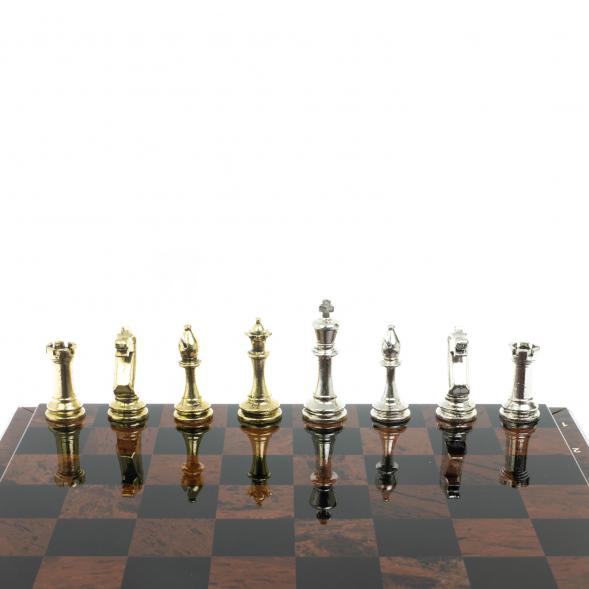 Шахматы &amp;quot;Стаунтон&amp;quot; доска из обсидиана 40х40 см 128354