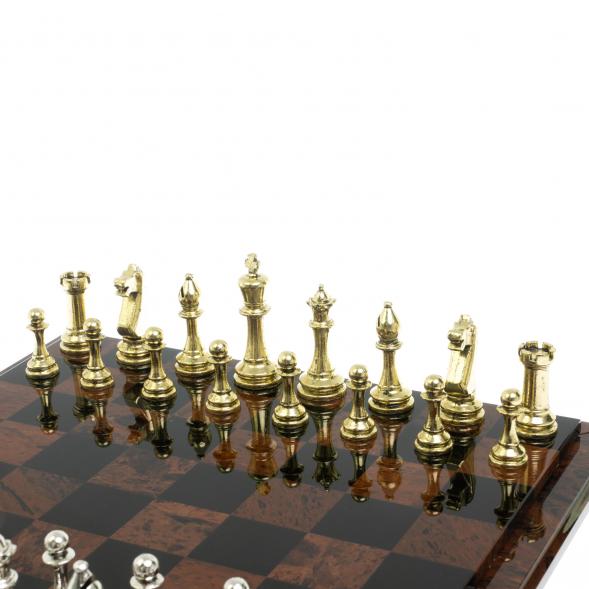 Шахматы &amp;quot;Стаунтон&amp;quot; доска из обсидиана 40х40 см 128354