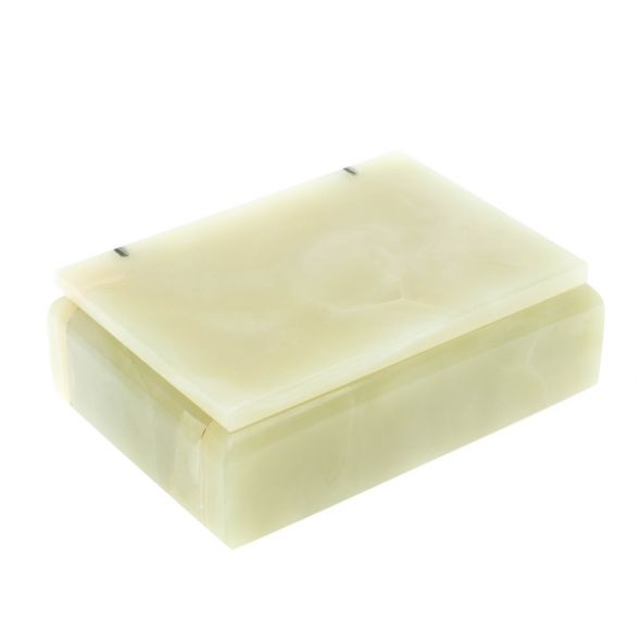 Шкатулка прямоугольная из оникса 12,5х9х4,5 см 128435