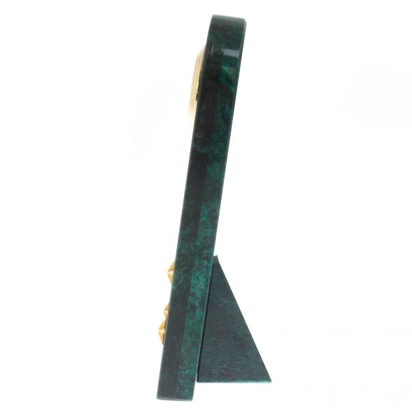 Часы &amp;quot;Погон старший лейтенант МЧС&amp;quot; камень змеевик 129023