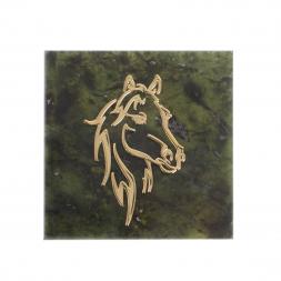 Магнит &amp;quot;Лошадь&amp;quot; камень змеевик