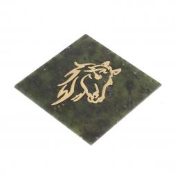 Магнит &amp;quot;Лошадь&amp;quot; камень змеевик