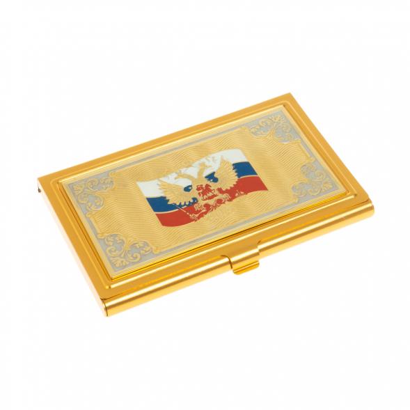 Визитница карманная &amp;quot;Герб России&amp;quot; Златоуст 116511