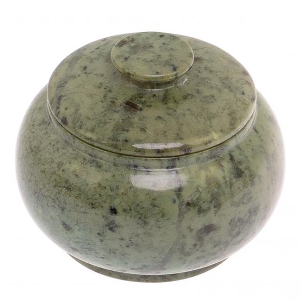 Сахарница из нефрита 10,5х7,5 см 125503