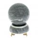 Шар &amp;quot;Антистресс&amp;quot; 10,5 из серого мрамора на подставке 10,5х10,5х15,5 см 128953