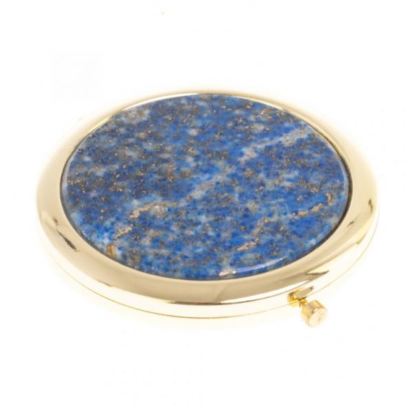 Зеркало круглое иркутский лазурит цвет золото 126560