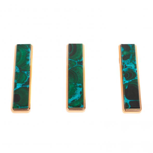 Электронная зажигалка USB камень малахит с хризоколлой 126705