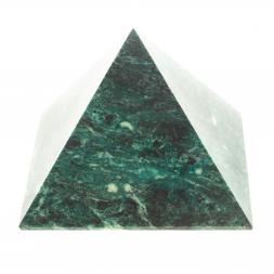 Пирамида 8,5х8,5х7 см камень змеевик
