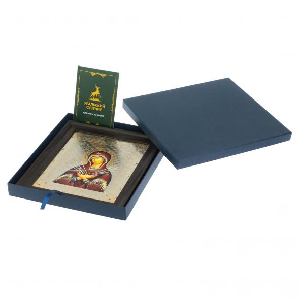 Икона &amp;quot;Семистрельная БМ&amp;quot; 24,5х28,5х2 см Златоуст 128114