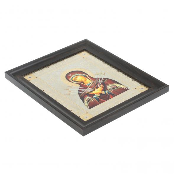 Икона &amp;quot;Семистрельная БМ&amp;quot; 24,5х28,5х2 см Златоуст 128114