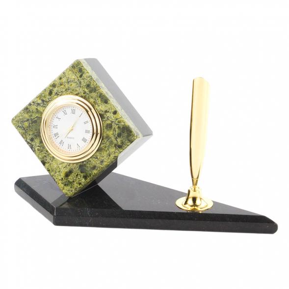 Письменный мини-набор &amp;quot;Кубик&amp;quot; змеевик 113226