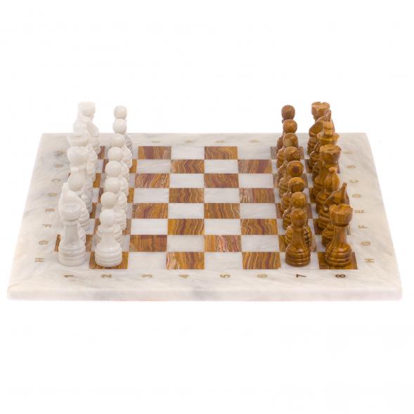 Шахматы из оникса &amp;quot;Европейские&amp;quot; доска 37х37 см 125653