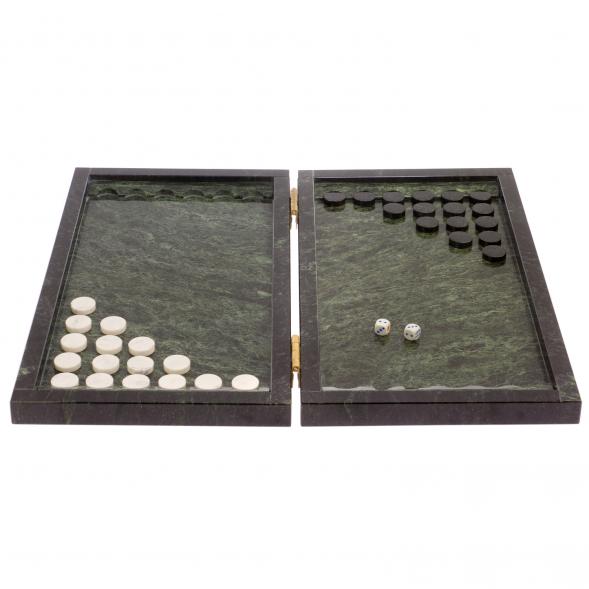 Подарочные нарды из змеевика 125885