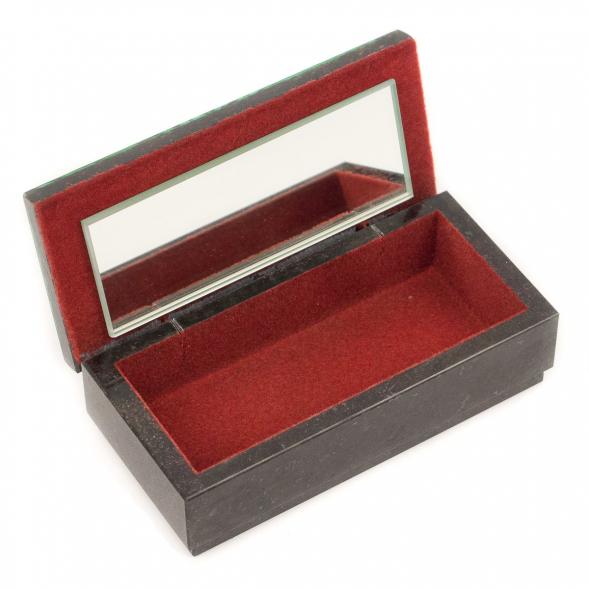 Шкатулка с иллюстрацией под малахит 14х7х5 см 116956