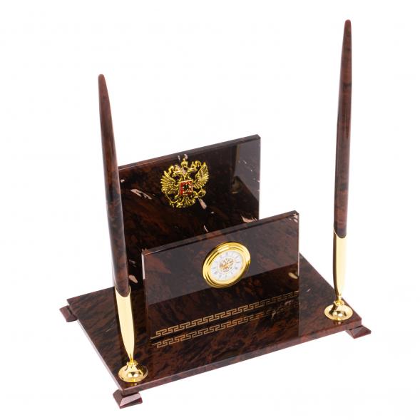 Настольный набор &amp;quot;Классический&amp;quot; из обсидиана 126784