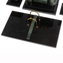 Настольный набор &amp;quot;Орел&amp;quot; из офиокальцита