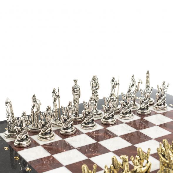 Шахматы &amp;quot;Древний Египет&amp;quot; доска 32х32 см мрамор лемезит 122676