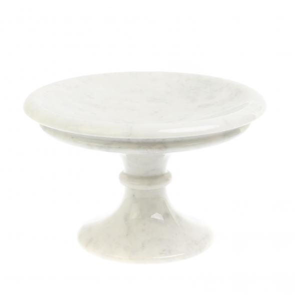 Ваза для фруктов из белого мрамора 24х24х15 см 127097